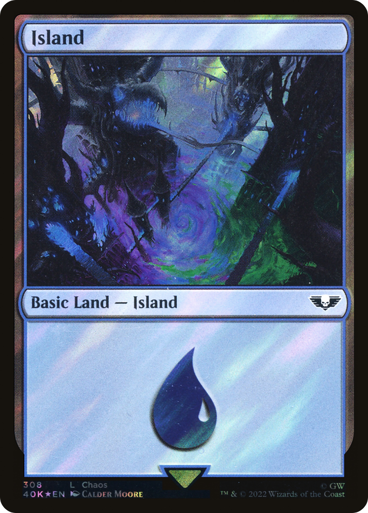 Island (40K-308★) (Surge Foil)