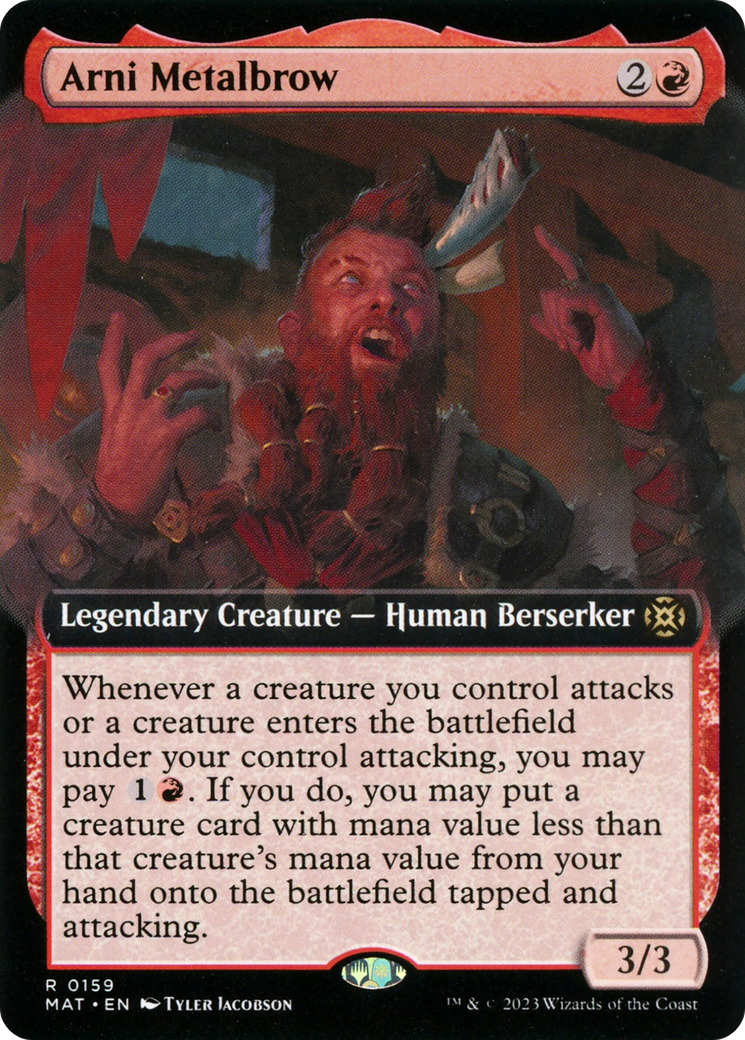 Arni Metalbrow (MAT-159) (Extended Art) (Foil)