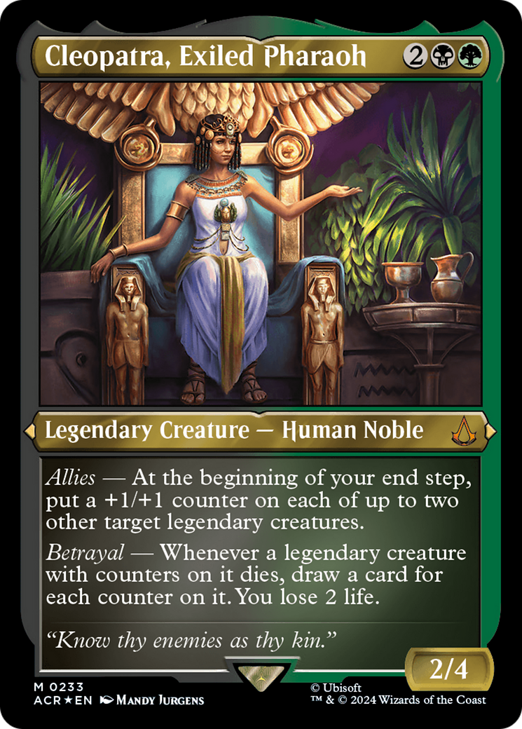 Cleopatra, Exiled Pharaoh (ACR-233) (Etched Foil)