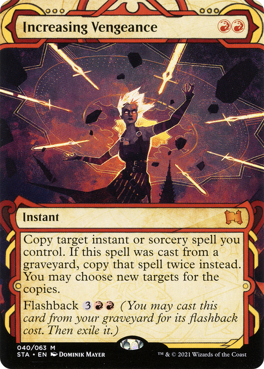 Increasing Vengeance (STA-040) (Showcase) (Borderless) (Foil)