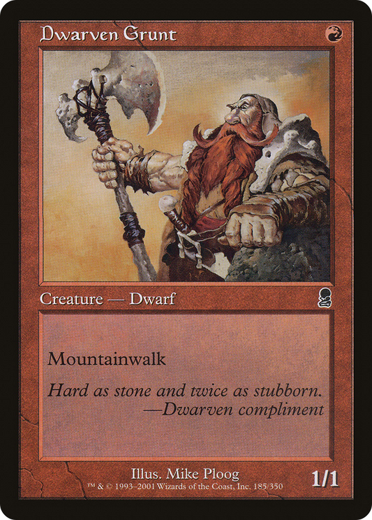 Dwarven Grunt (ODY-185) (Foil)