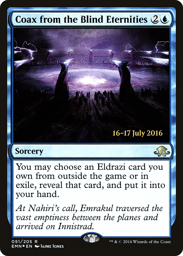 Coax from the Blind Eternities (PRE-51S) (Foil)