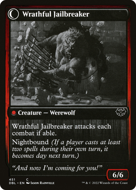 Weary Prisoner // Wrathful Jailbreaker (DBL-451) (Foil)