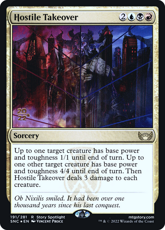 Hostile Takeover (PRE-191S) (Foil)