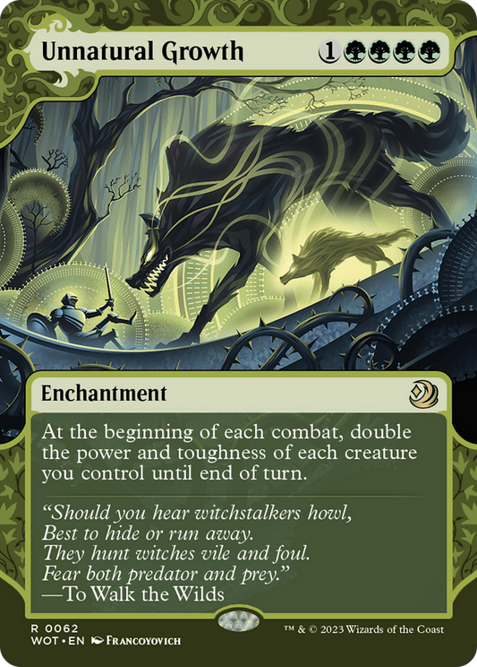 Unnatural Growth (WOT-062) (Showcase) (Borderless) (Foil)