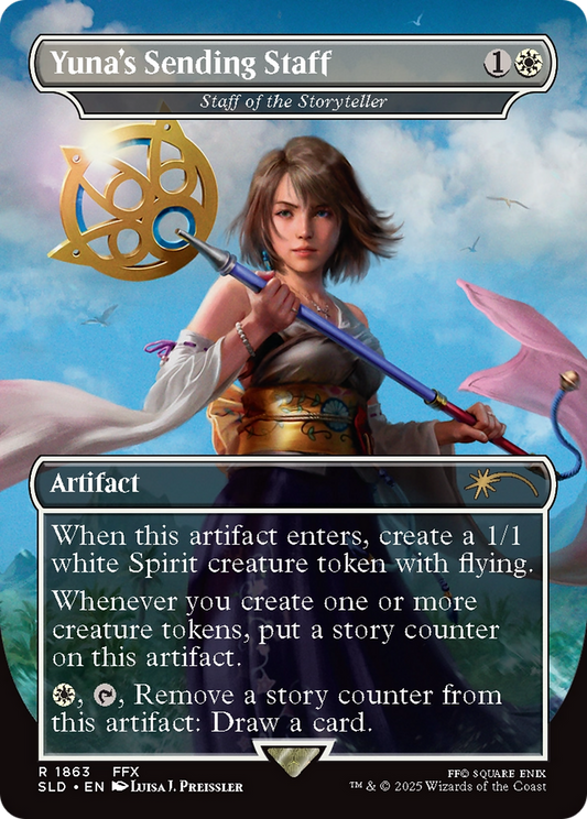 Yuna's Sending Staff / Staff of the Storyteller (SLD-1863) (Borderless)