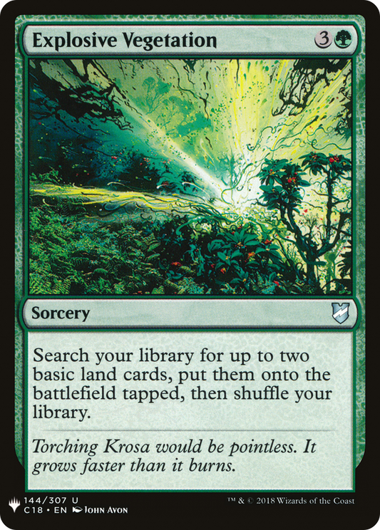 Explosive Vegetation (LIST-C18-144)