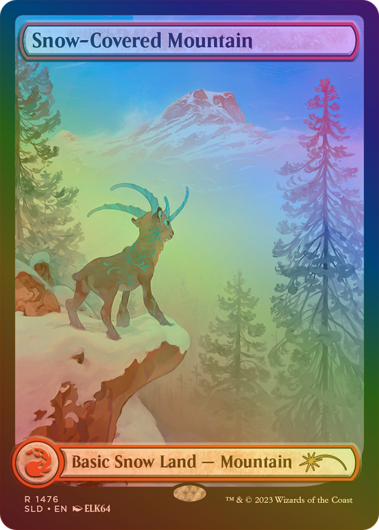 Snow-Covered Mountain (SLD-1476★) (Full Art) (Foil)