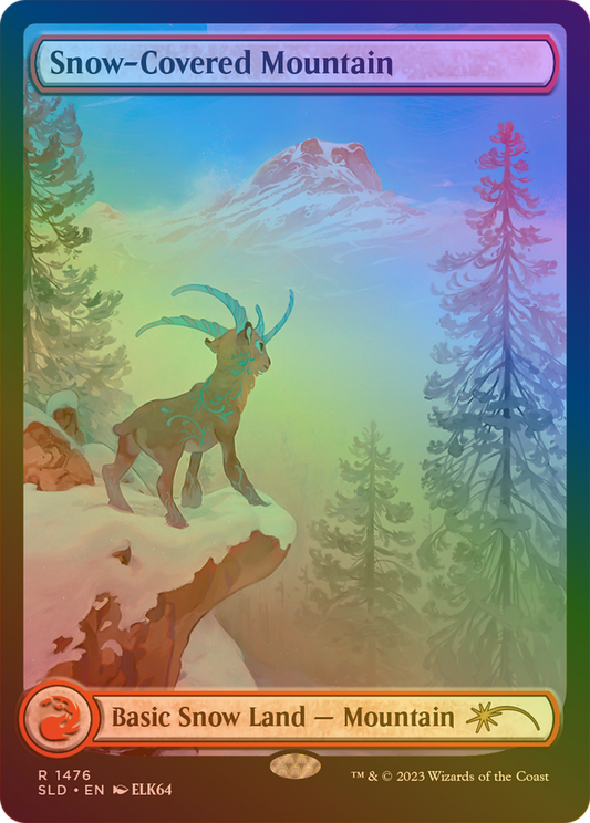 Snow-Covered Mountain (SLD-1476★) (Full Art) (Foil)