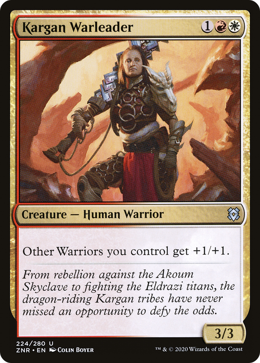 Kargan Warleader (ZNR-224) (Foil)