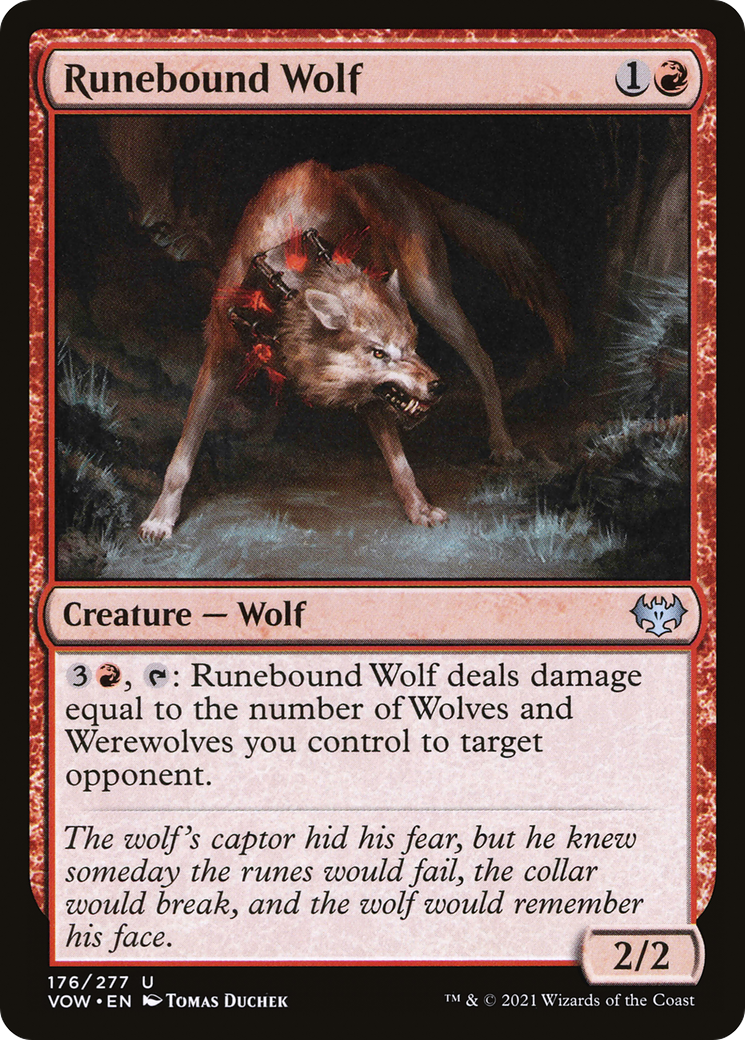 Runebound Wolf (VOW-176) (Foil)