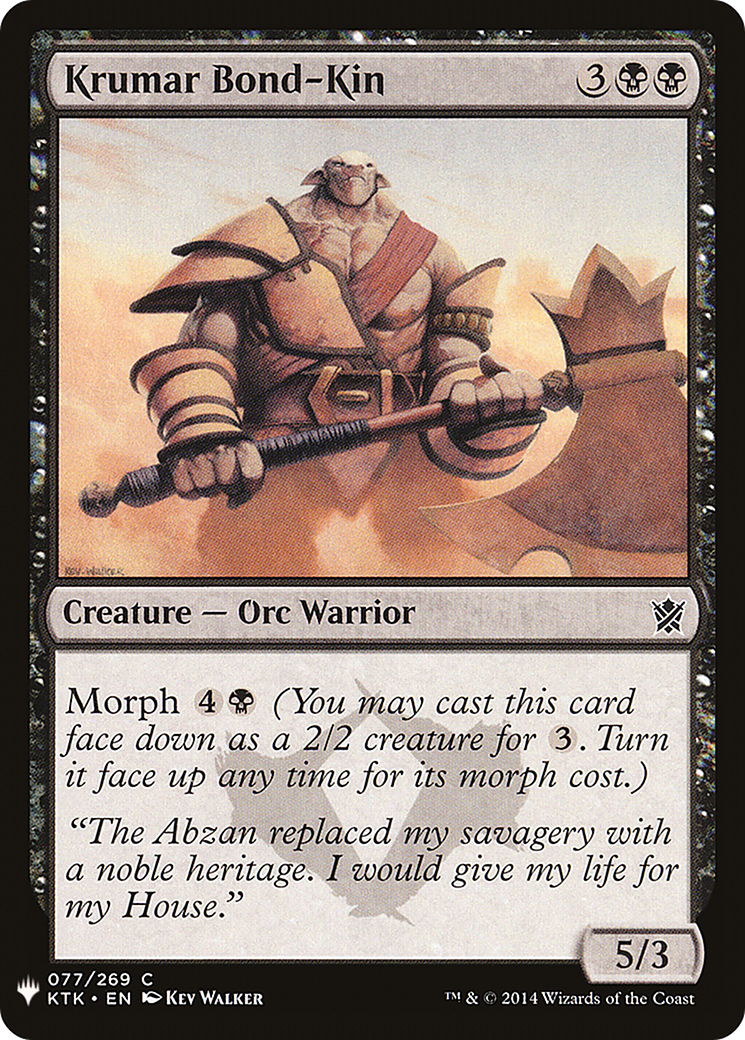 Krumar Bond-Kin (LIST-KTK-77)