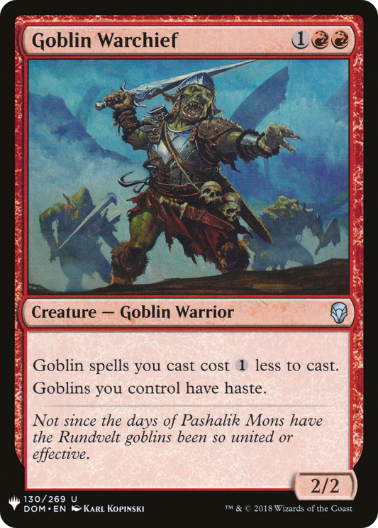 Goblin Warchief (LIST-DOM-130)