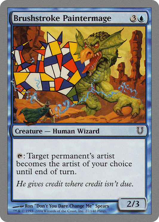 Brushstroke Paintermage (UNH-027) (Foil)