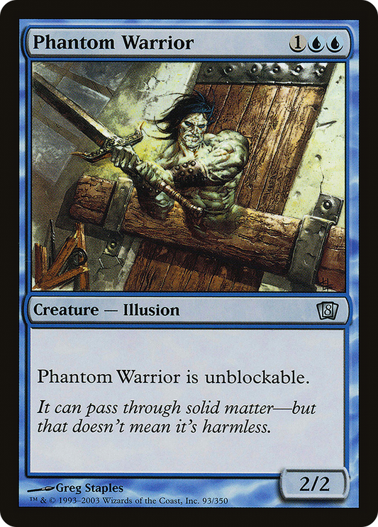 Phantom Warrior (8ED-093★) (Foil)