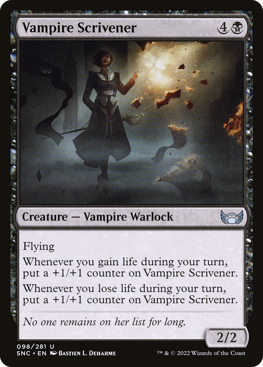 Vampire Scrivener (SNC-098) (Foil)