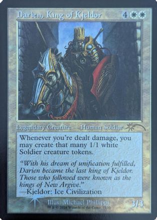 Darien, King of Kjeldor (Retro Frame) (SLD-7135) (Foil)