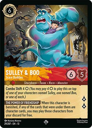 Sulley & Boo - Scare Buddies (13-029) (Cold Foil)