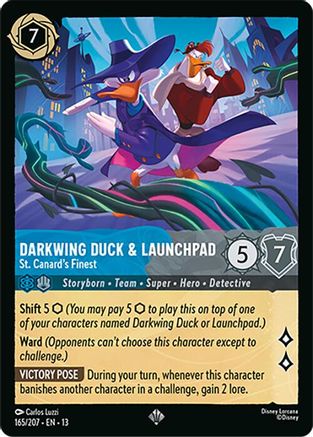 Darkwing Duck & Launchpad - St. Canard's Finest (13-165) (Cold Foil)