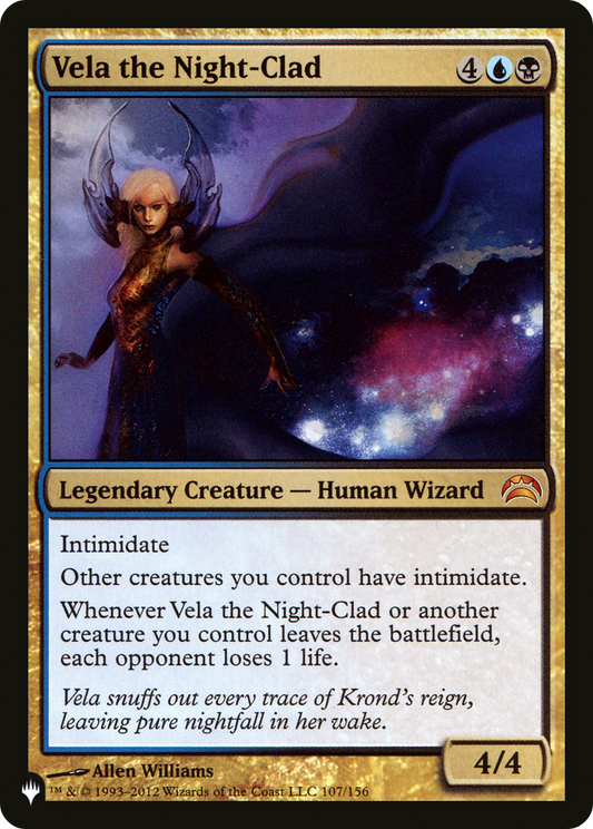 Vela the Night-Clad (LIST-PC2-107)