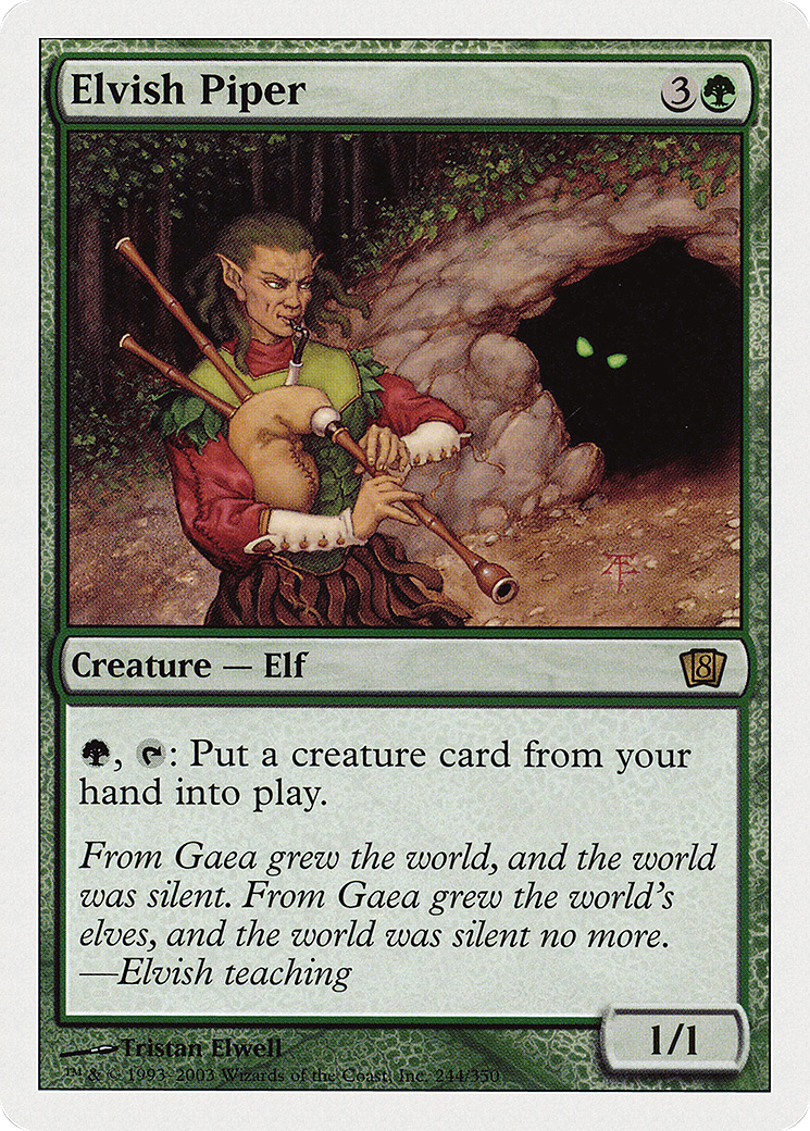 Elvish Piper (8ED-244★) (Foil)