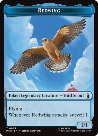 Redwing // Zabu Double-Sided Token (MSH-007/016) (Foil)