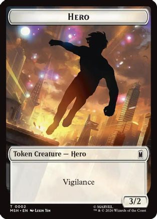 Hero // Robot Villain Double-Sided Token (MSH-2 // 20)