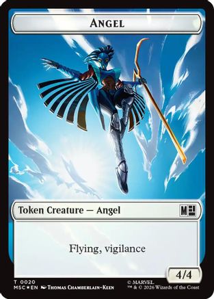 Angel (020) // Vibranium (031) Double-Sided Token (Surge Foil) (MSC-20 // 31)