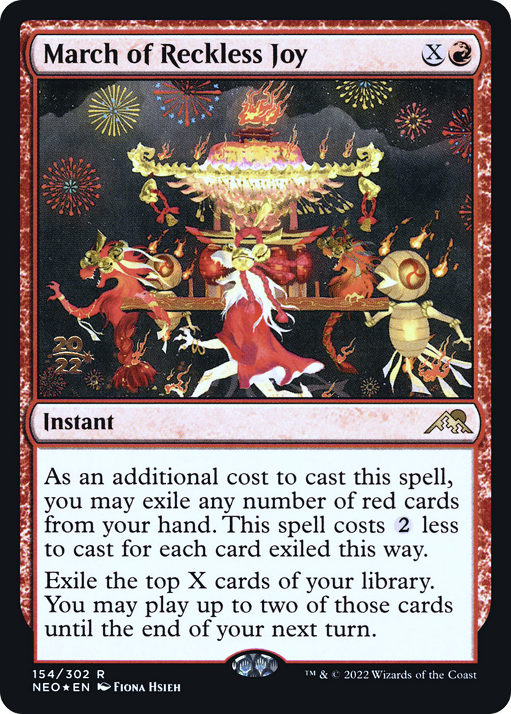 March of Reckless Joy (PRE-154S) (Foil)