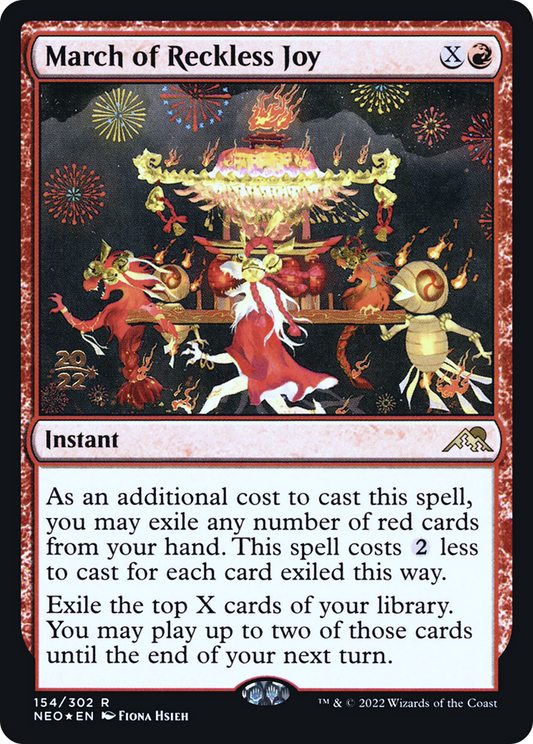 March of Reckless Joy (PRE-154S) (Foil)