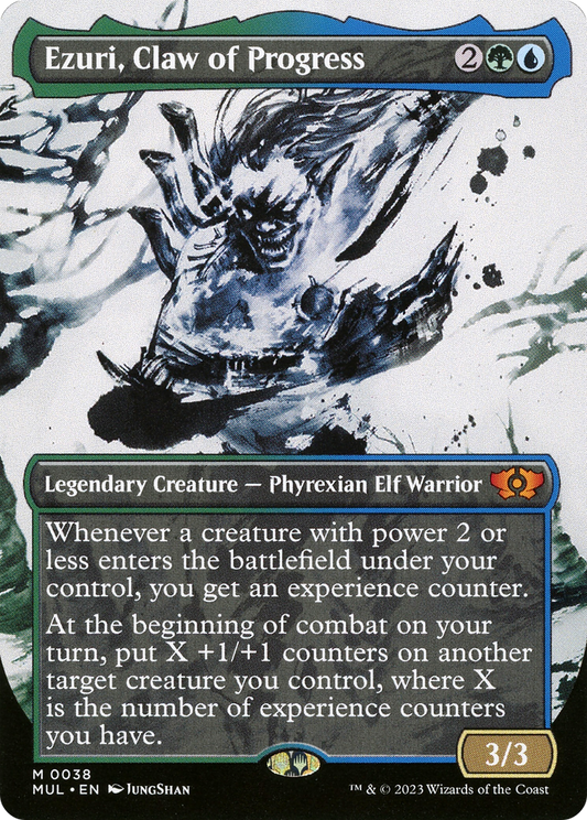 Ezuri, Claw of Progress (MUL-038) (Showcase) (Borderless)