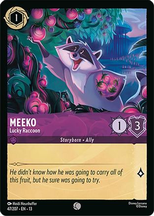 Meeko - Lucky Raccoon (13-047) (Cold Foil)