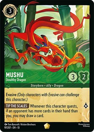 Mushu - Stealthy Dragon (13-097) (Cold Foil)