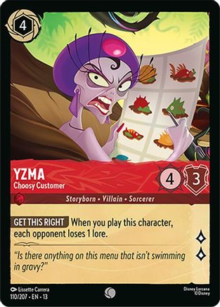 Yzma - Choosy Customer (13-110)