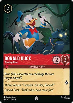Donald Duck - Vineling Rider (13-124) (Cold Foil)