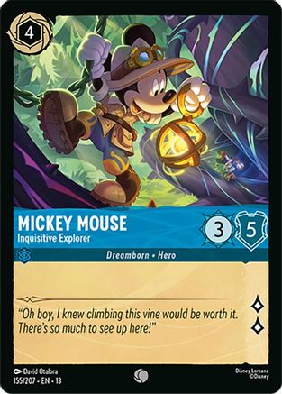 Mickey Mouse - Inquisitive Explorer (13-155) (Cold Foil)