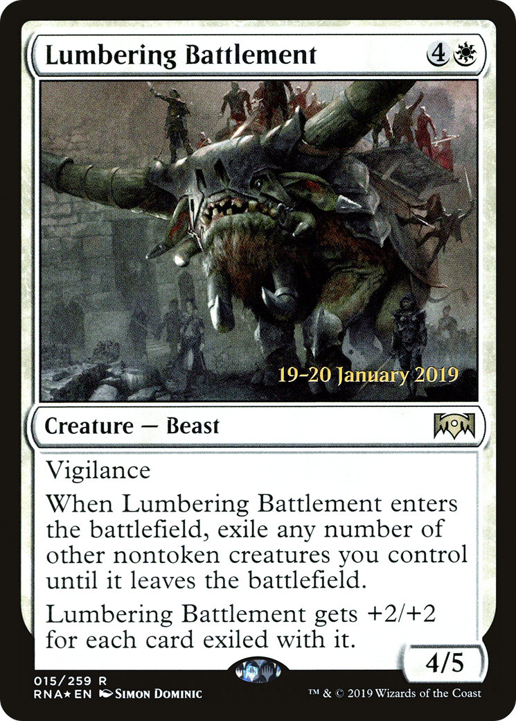 Lumbering Battlement (PRE-15S) (Foil)