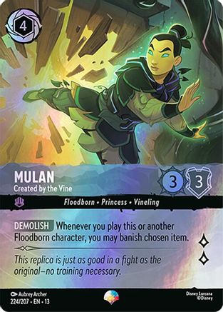 Mulan - Created by the Vine (Epic) (13-224) (Holofoil)