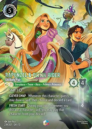 Rapunzel & Flynn Rider - Unlikely Pair (Enchanted) (13-239) (Holofoil)