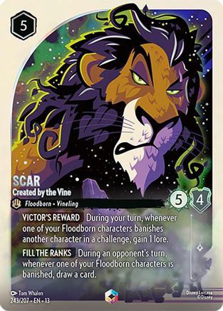 Scar - Created by the Vine (Enchanted) (13-243) (Holofoil)