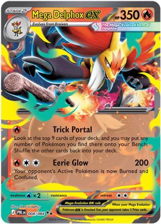 Mega Delphox ex (PBL-008) (Holofoil)