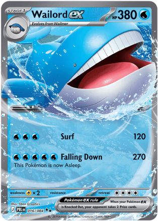 Wailord ex (PBL-016) (Holofoil)