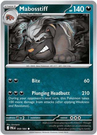 Mabosstiff (PBL-058) (Reverse Holofoil)