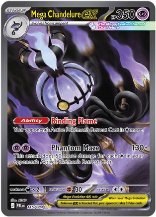Mega Chandelure ex (PBL-115) (Holofoil)