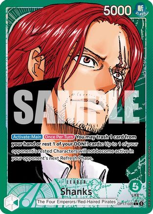 Shanks (020) (Alternate Art) (OP17-020) (Foil)