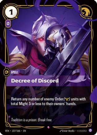Decree of Discord (VEN-107) (Foil)
