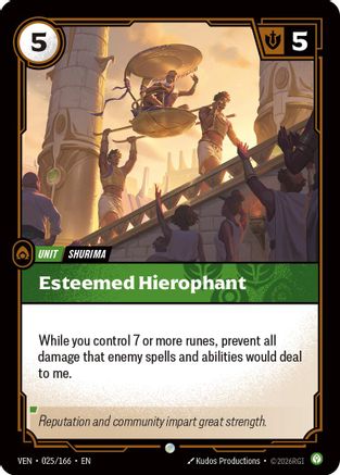 Esteemed Hierophant (VEN-025) (Foil)