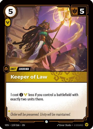 Keeper of Law (VEN-119) (Foil)