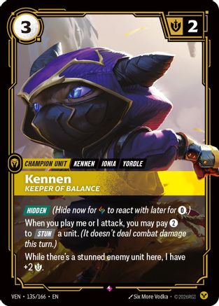 Kennen, Keeper of Balance (VEN-135) (Foil)