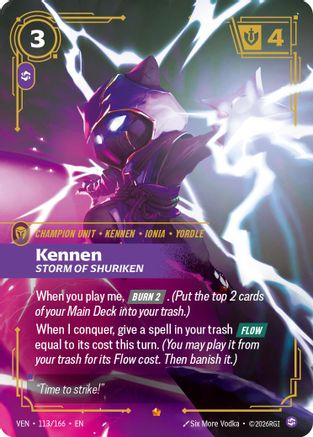 Kennen, Storm of Shuriken (VEN-113) (Foil)